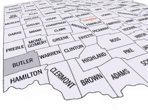 Butler's Adjacent Ohio Counties